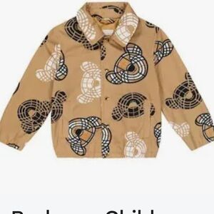 Burberry Camel Jacket with Logo Detail